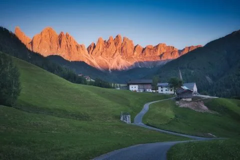 Dolomites in Orange Stock Photos