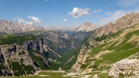 Dolomites panorama timelapse Stock Footage 91743671