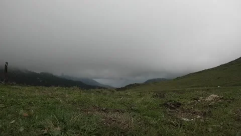 Dolomites Passo Giau clouds - timelapse Stock Footage 146283632