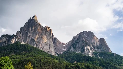Dolomites Peaks Timelapse Stock Footage 244744274