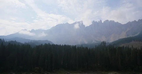 Dolomites, Rose Garden Mountain Range Video stock 115129713
