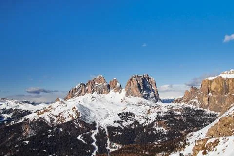 Dolomites Ski Area Stock Photos