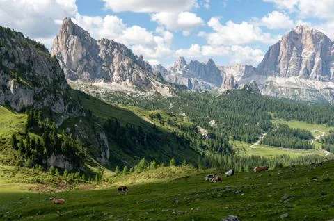 The Dolomites in Summer Stock Photos