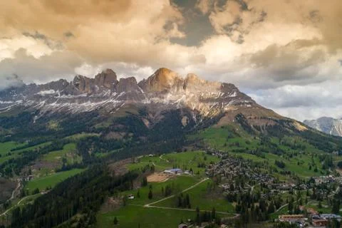 Dolomites sunset Stock Photos