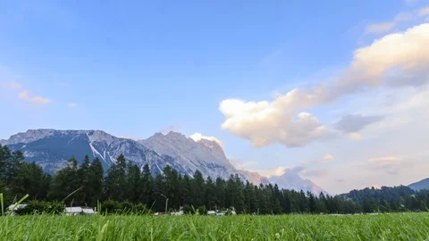 Dolomites Sunset Time Lapse Stock Footage 96060842