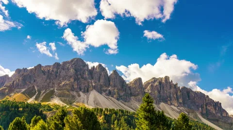 Dolomites timelapse (4K) Stock Footage 41876924