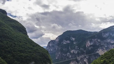 Dolomites timelapse Stock Footage 74750812