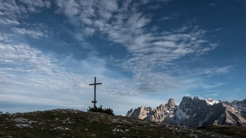 Dolomites timelapse Stock Footage 122126794