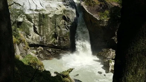 Dolomiti waterfall Stock Footage 79916746