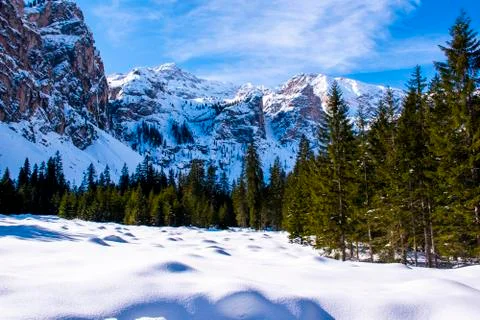 Dolomitic amphitheater zero Stock Photos