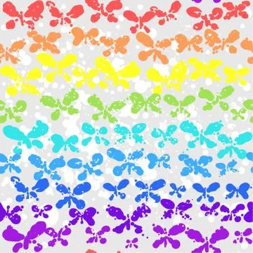 Ð¡olorful background with butterfly Stock Illustration
