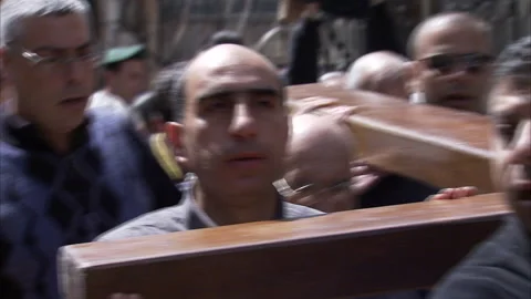 Via Dolorosa in Jerusalem, Israel (7) Stock Footage 280941246