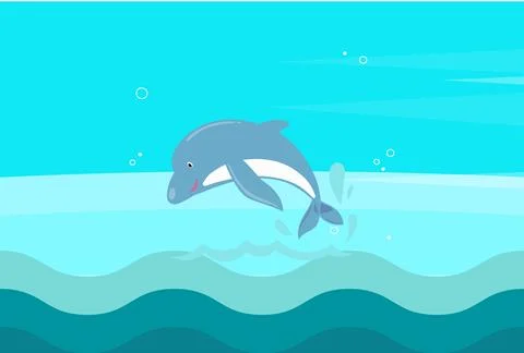 Dolphin Concept Illustration Stock Illustration