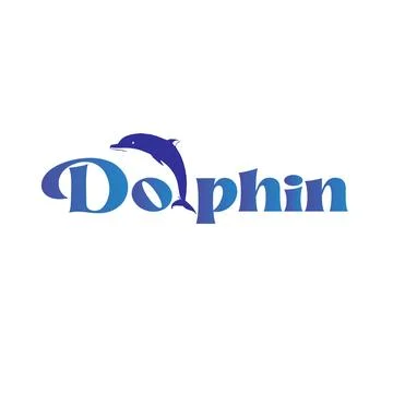 Dolphin design logo Stock Illustration
