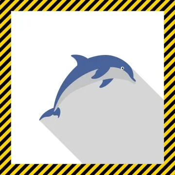 Dolphin icon 스톡 일러스트