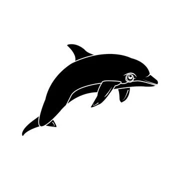 Dolphin icon Stock Illustration