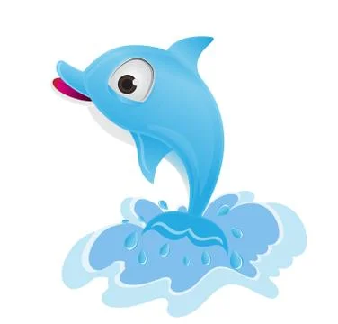 Dolphin illustrator Stock Illustration