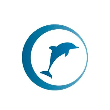 Dolphin logo Stock Illustration