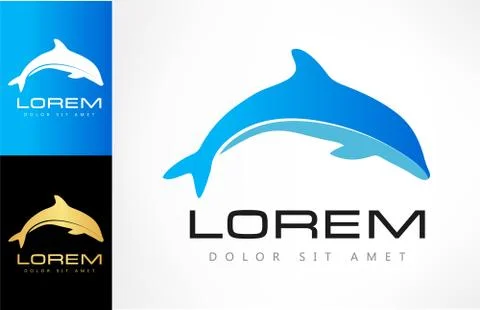 Dolphin logo Stock Illustration