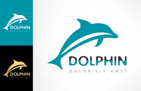 Dolphin logo Stock Illustration