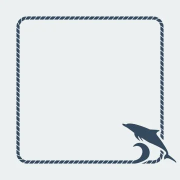 Dolphin marine background Stock-Illustration