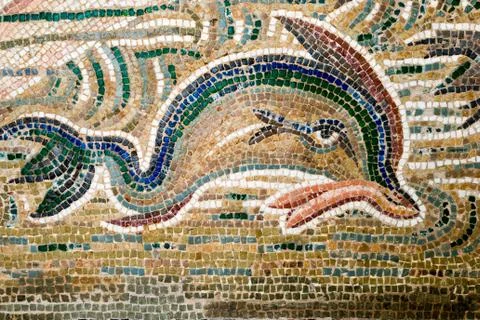 Dolphin mosaic Stock Photos