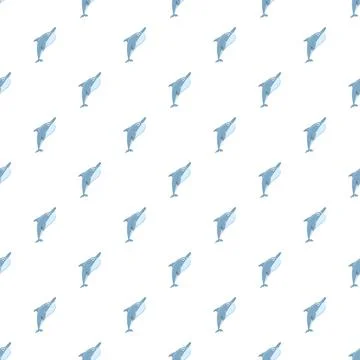 Dolphin pattern creating marine life background design Illustrazione stock