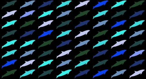 Dolphin pattern イラスト素材