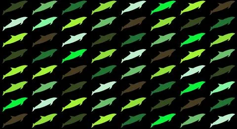 Dolphin pattern Illustrazione stock