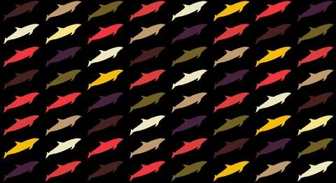 Dolphin pattern Stock Illustration