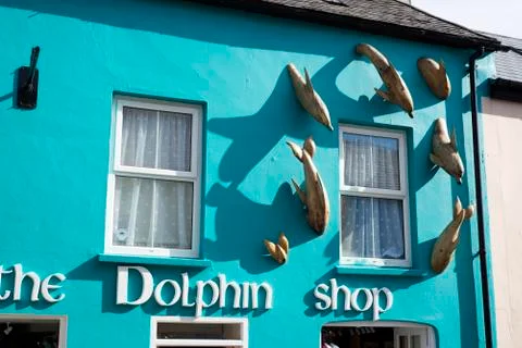 The dolphin shopfront in dingle Stock Photos