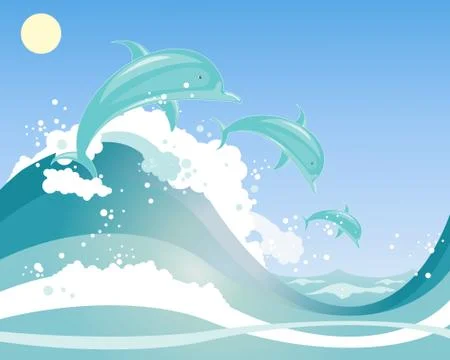 Dolphins Stock Illustration