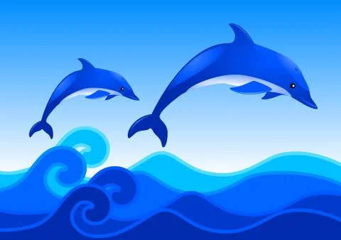 Dolphins Stock Illustration