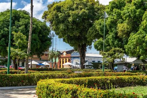 Dom Frei Caetano Brandao Square at Belem Para Brazil. Stock Photos