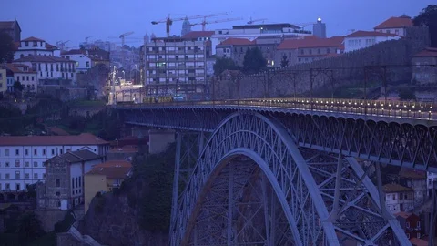 Dom Luís I Bridge 库存影片 128671461