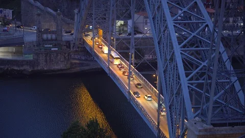 Dom Luís I Bridge Video stock 128671518