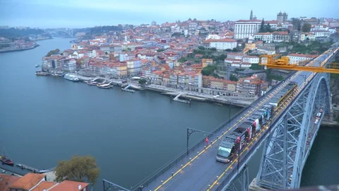 Dom Luis I Bridge 库存影片 128672384