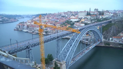 Dom Luis I Bridge Video stock 128672982