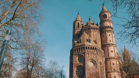 Dom zu Worms, Germany. Stock-Footage 75012922