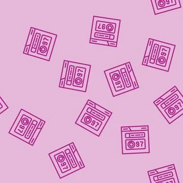 Domain authority seo line vector seamless pattern Illustrazione stock