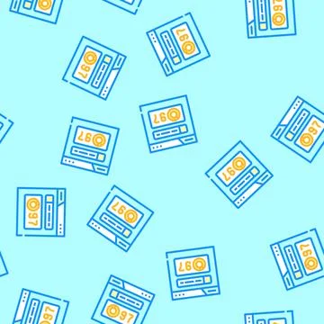 Domain authority seo vector seamless pattern イラスト素材