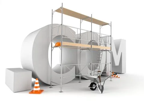 Domain com Stock-Illustration