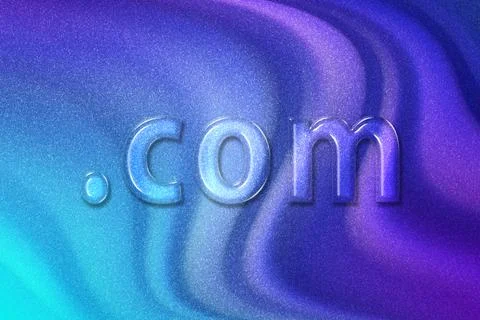 Domain concept, Dot Com, Dotcom, Registration, Online Identity, Website Illustrazione stock