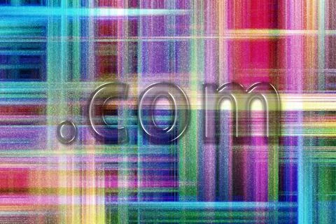 Domain concept, Dot Com, Dotcom, Registration, Online Identity, Website Illustrazione stock