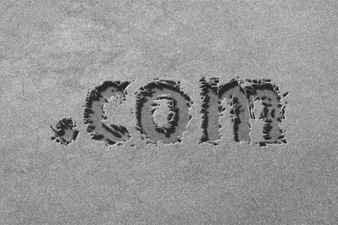 Domain concept, Dot Com, Dotcom, Registration, Online Identity, Website Illustrazione stock