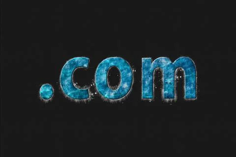 Domain concept, Dot Com, Dotcom, Registration, Online Identity, Website Illustrazione stock