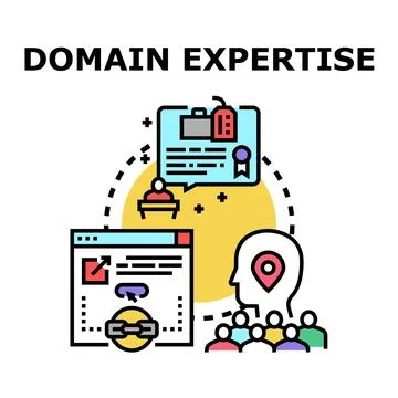 Domain expertise knowledge and professional skills development 스톡 일러스트