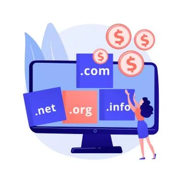 Domain Flipping abstract concept vector illustration. 스톡 일러스트