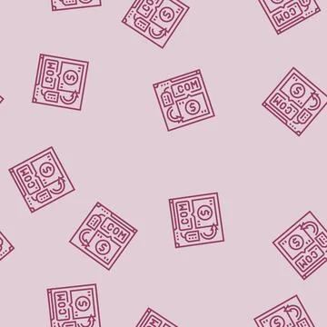Domain flipping line seamless pattern Stock Illustration