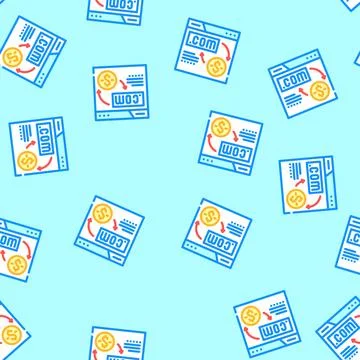 Domain flipping vector seamless pattern Stock Illustration